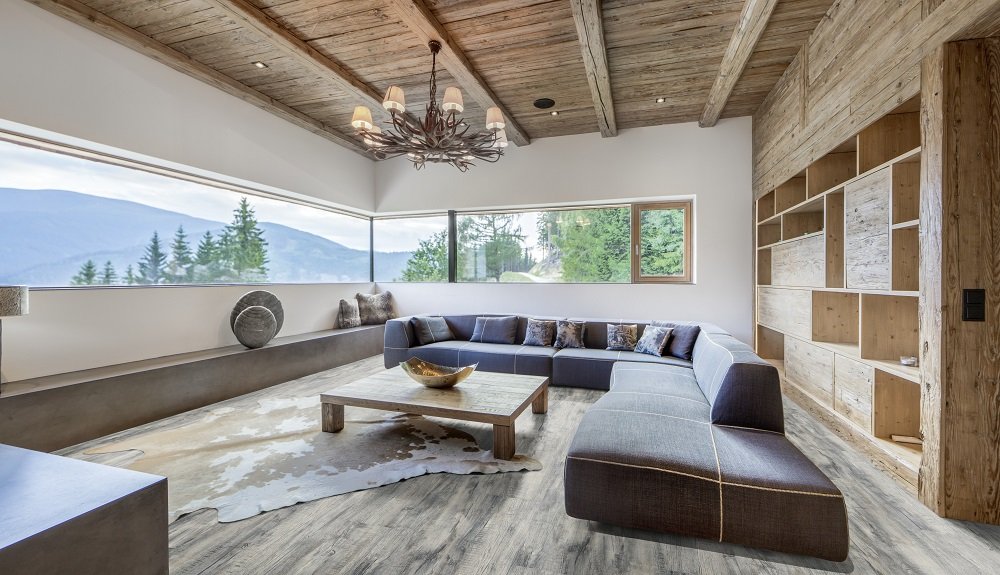 Interiér se smrkovým dřevem